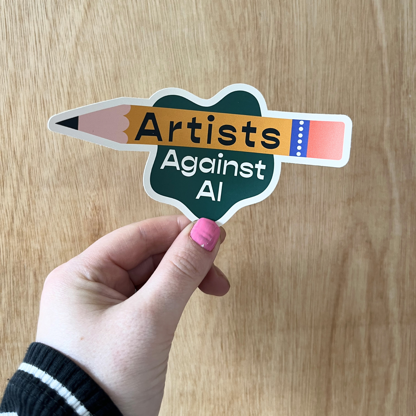 Artists Against AI sticker