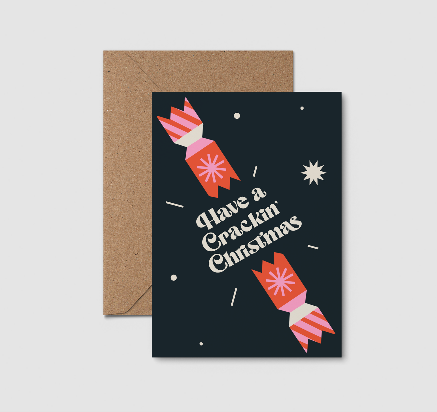 Pink and Red Christmas. Yorkshire Christmas card