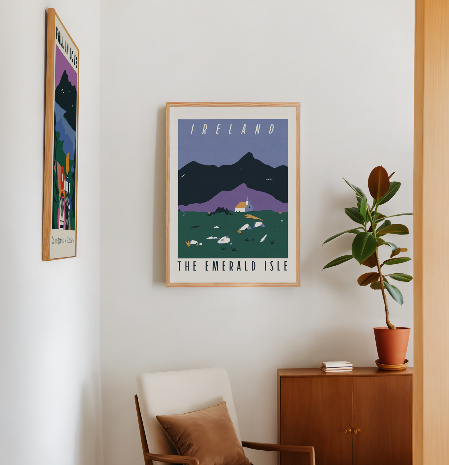 Ireland Retro Travel Print