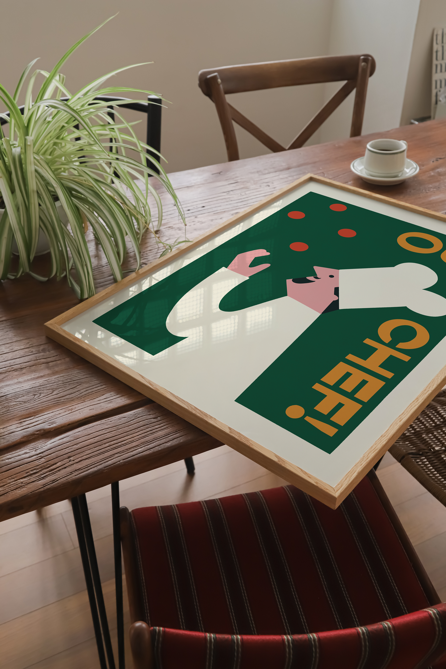Oui Chef. Chef illustration. Food Match box art