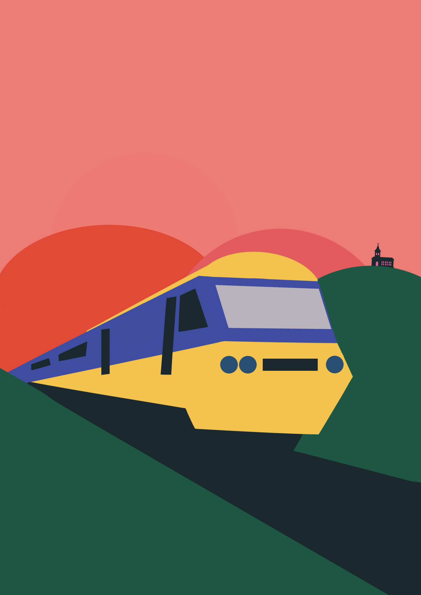 Inter City Train Print