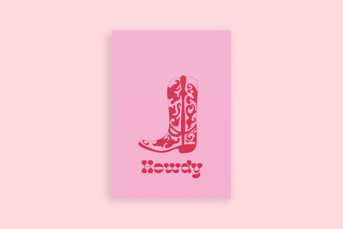 Howdy Western Greeting Card