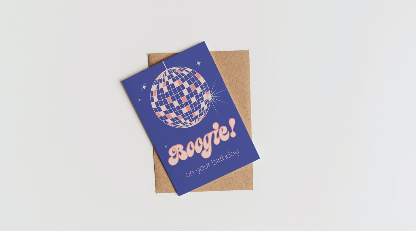 Boogie Retro A6 Birthday Card