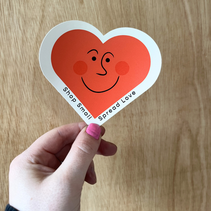 Shop Small Spread Love Cute Heart Sticker