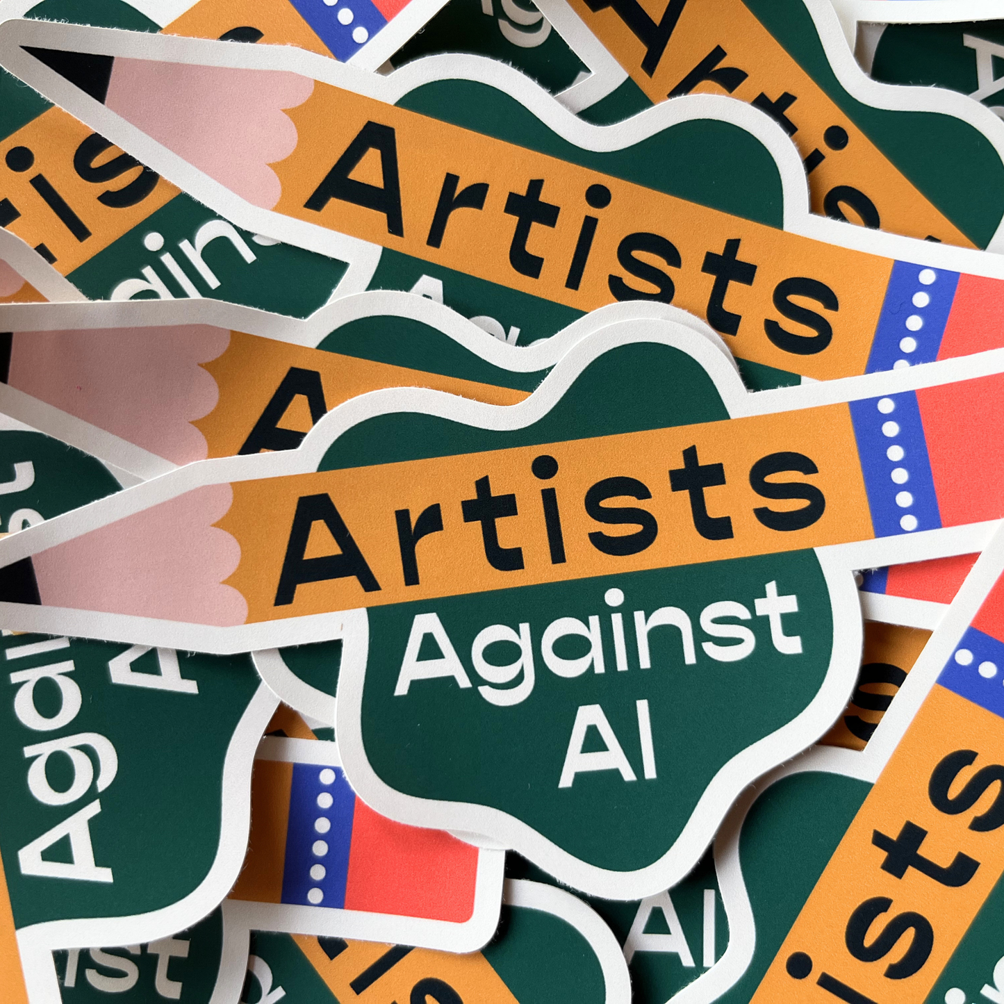 Artists Against AI sticker