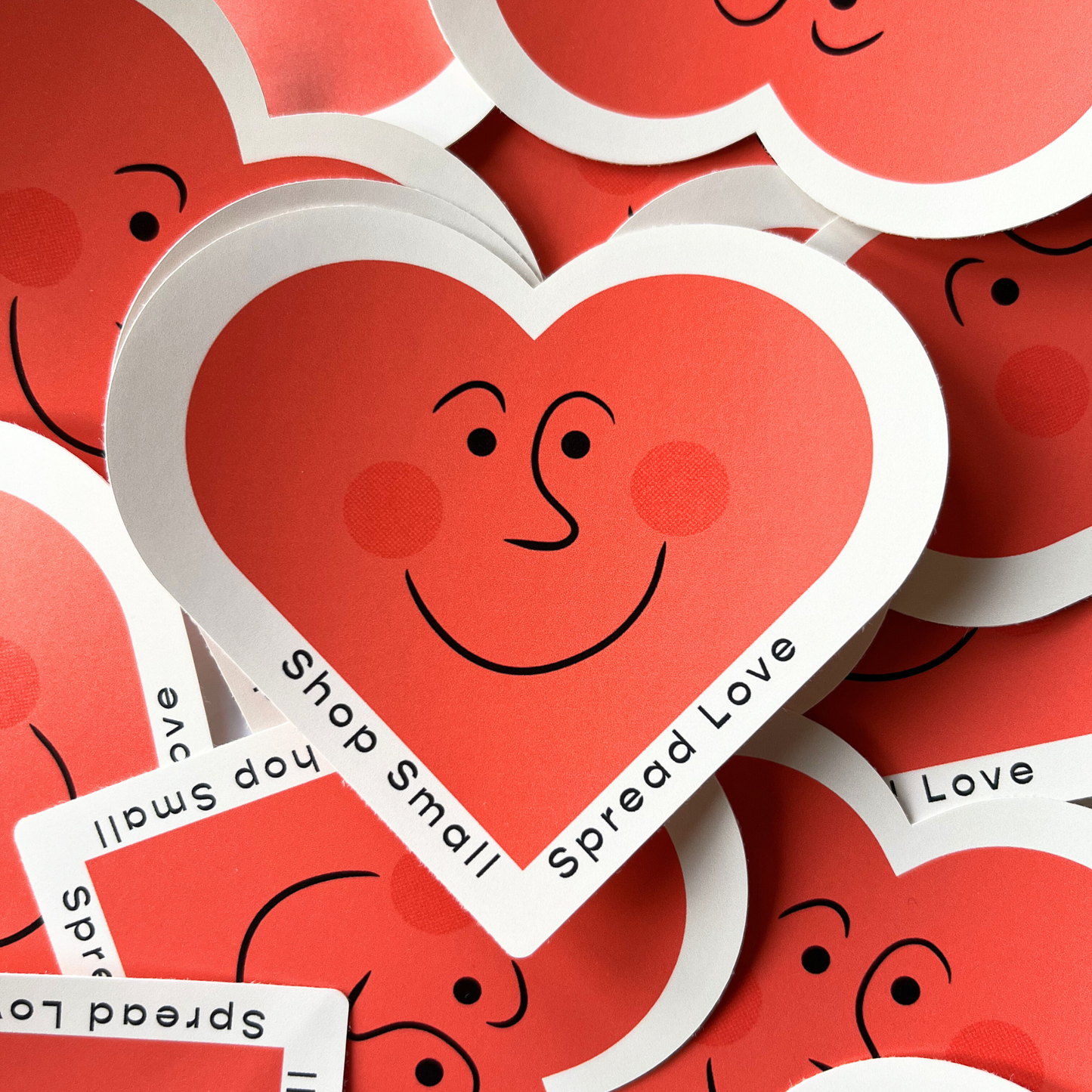 Shop Small Spread Love Cute Heart Sticker