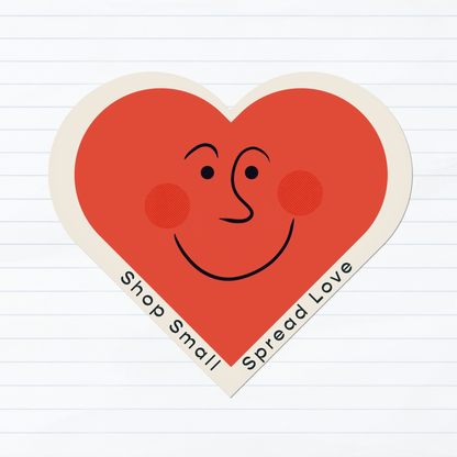 Shop Small Spread Love Cute Heart Sticker
