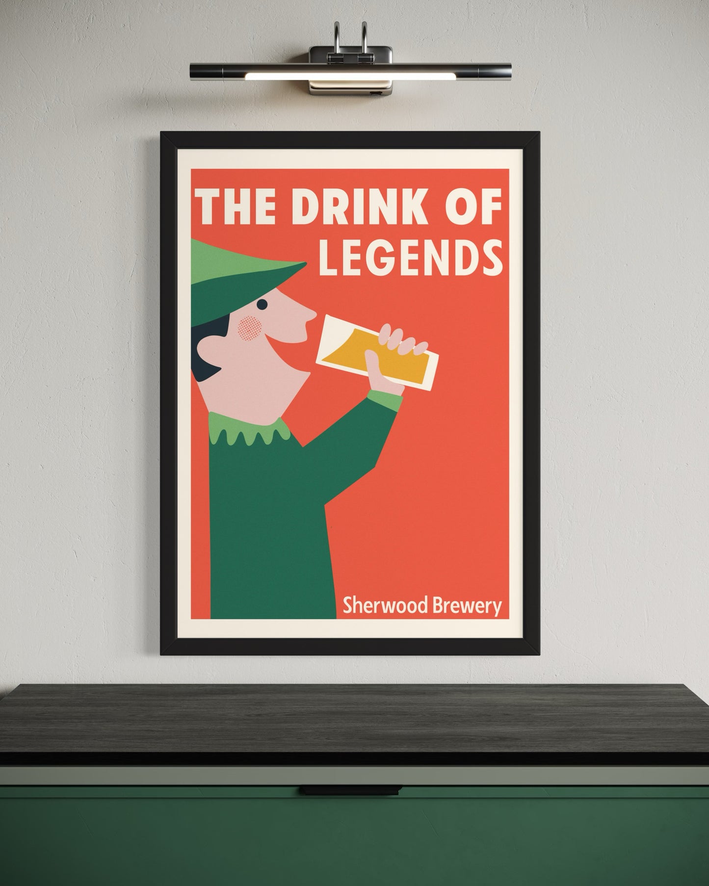 Robin Hood Retro Lager Poster