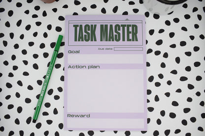 Task Master Daily Goals Planner