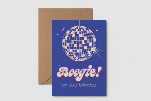 Boogie Retro A6 Birthday Card