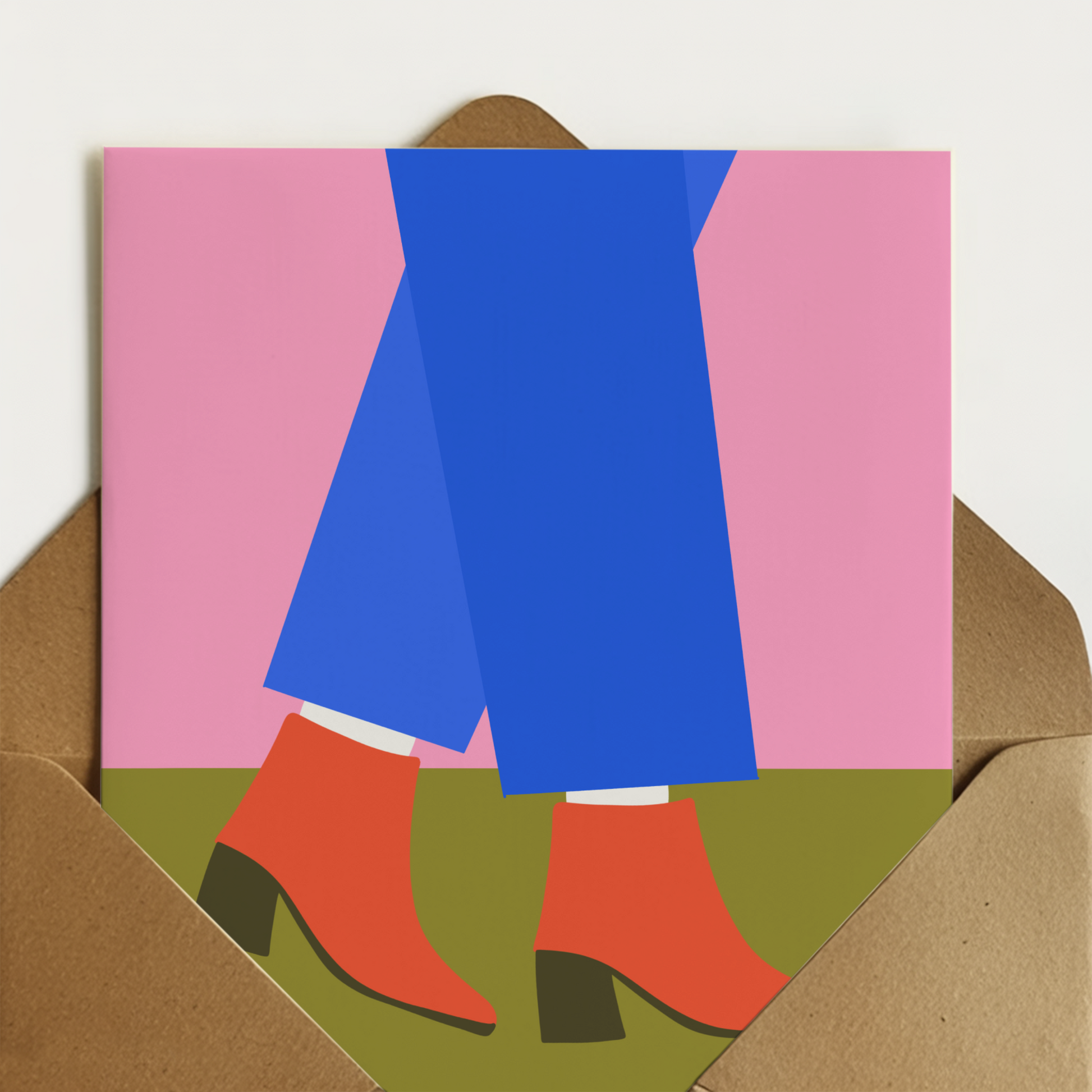 Colourful greetings card. Cards for her. 