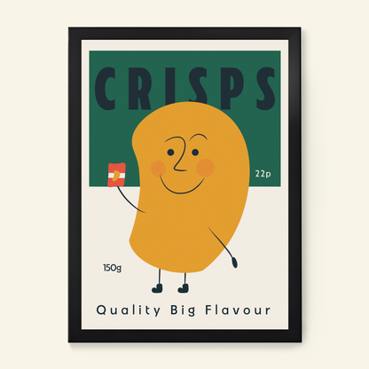 Crisps Retro Snack Print