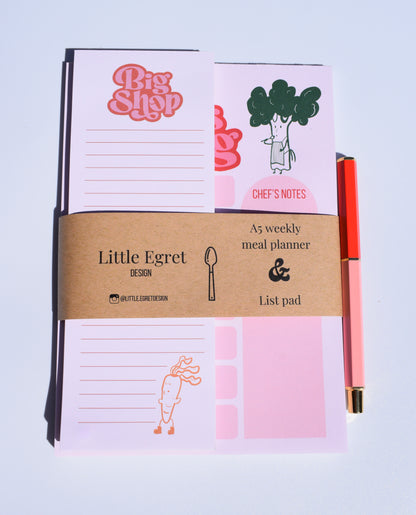 Meal Planner and List Pad Bundle