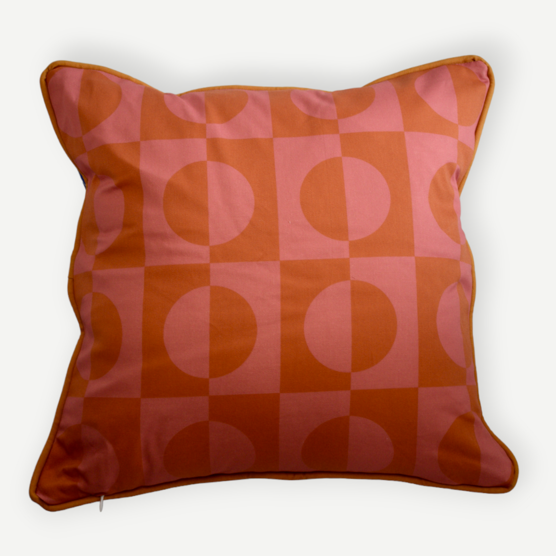 Retro geometric pattern pink and orange