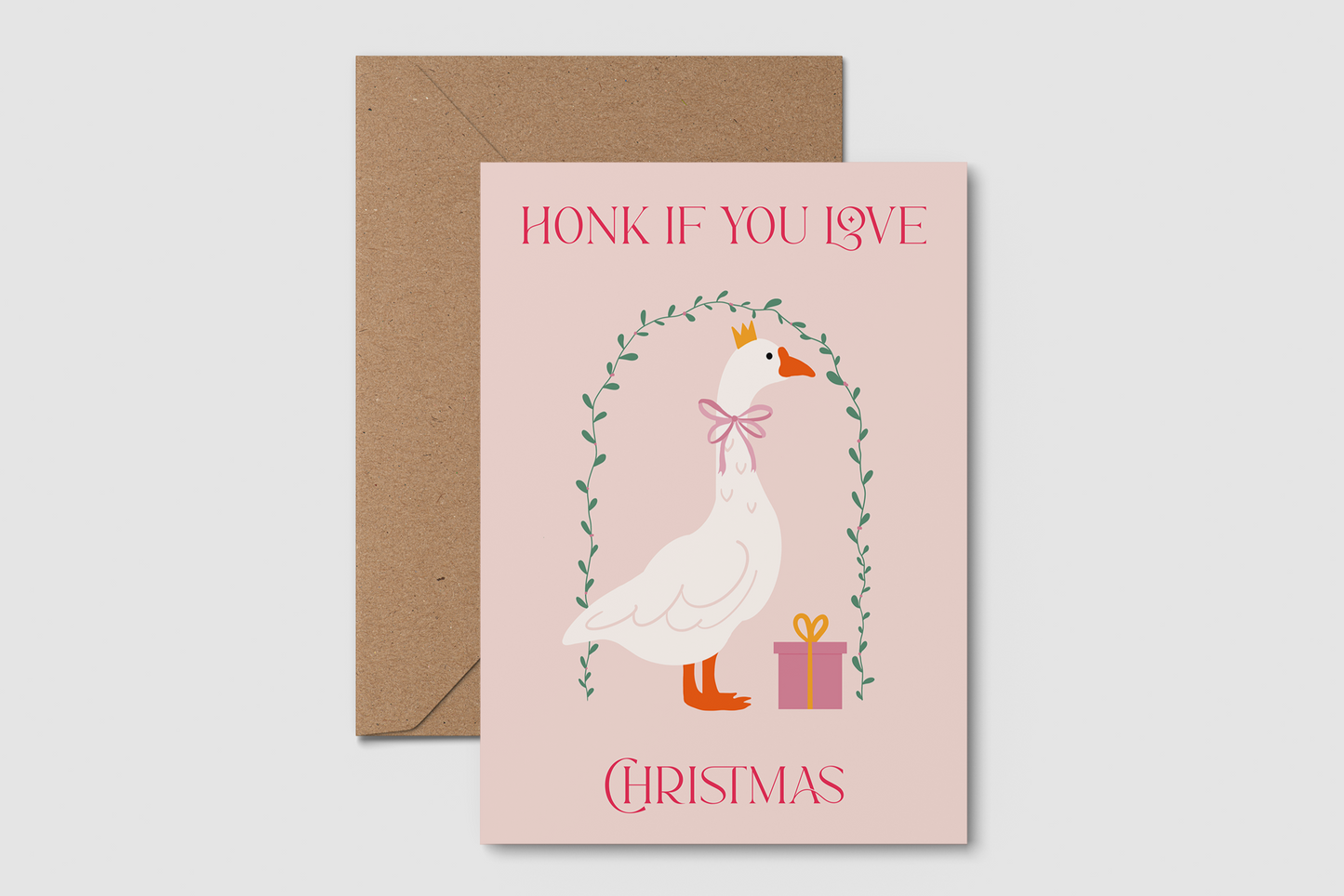 Silly Goose Christmas Card