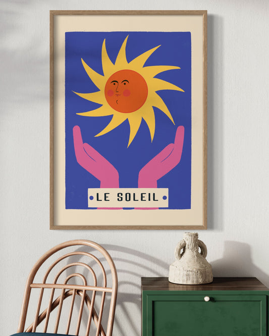 Imperfect Le Soleil A3 Retro Print