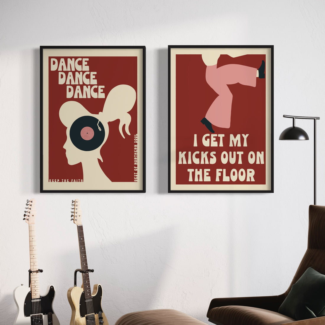 Northern Soul Music Retro Poster – Little Egret Design