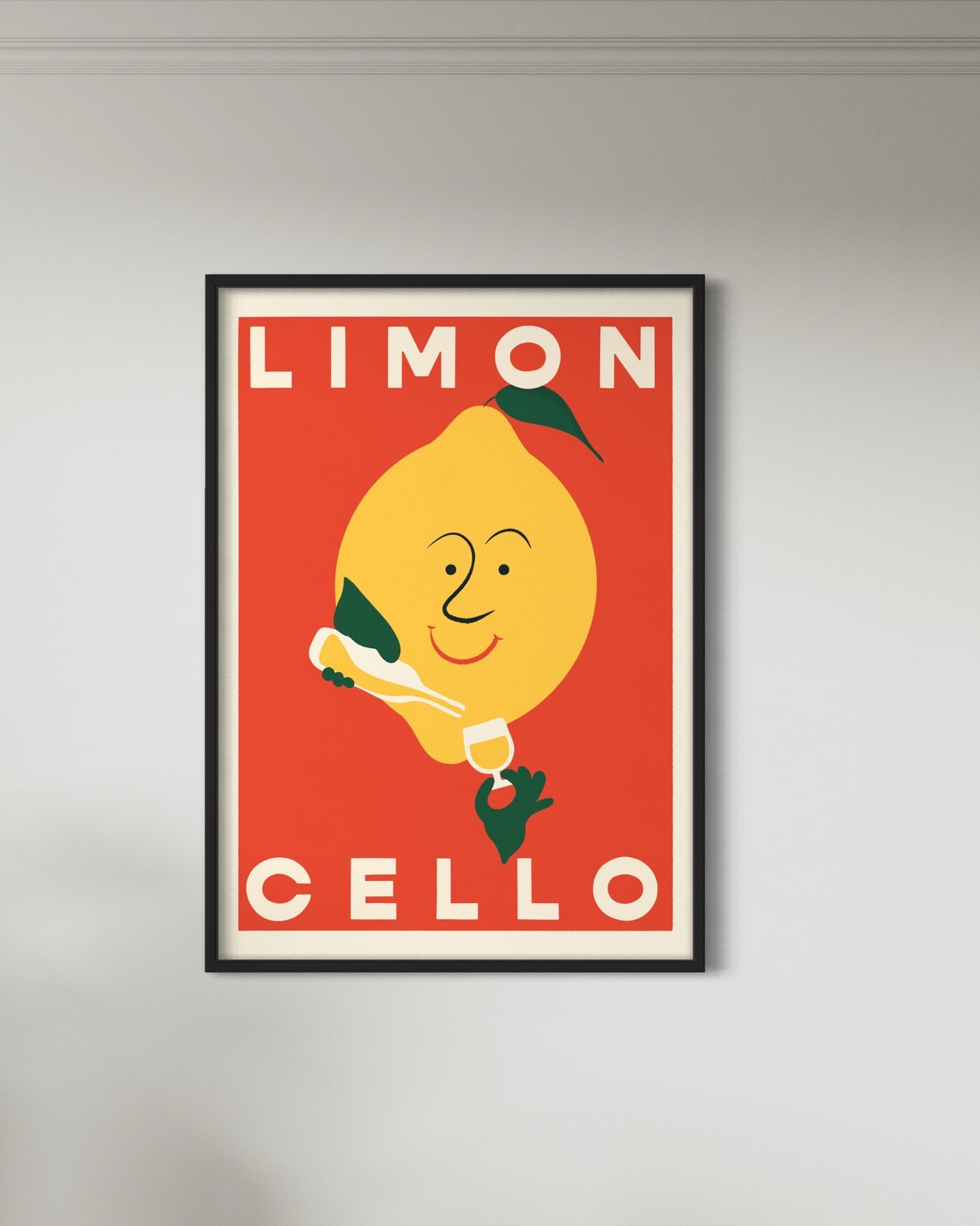 Limoncello Retro Drinks Print