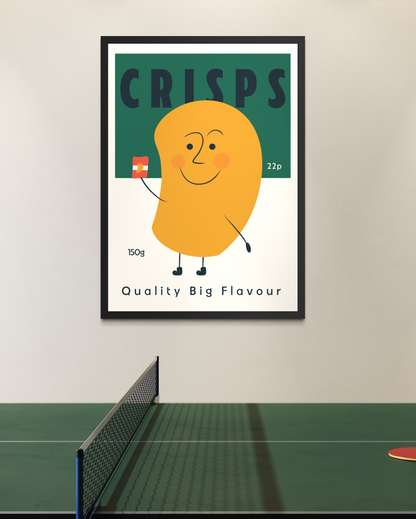 Crisps Retro Snack Print