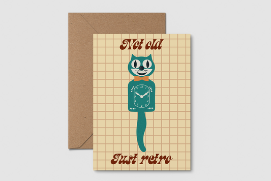 Not Old Just Retro Greeting Card