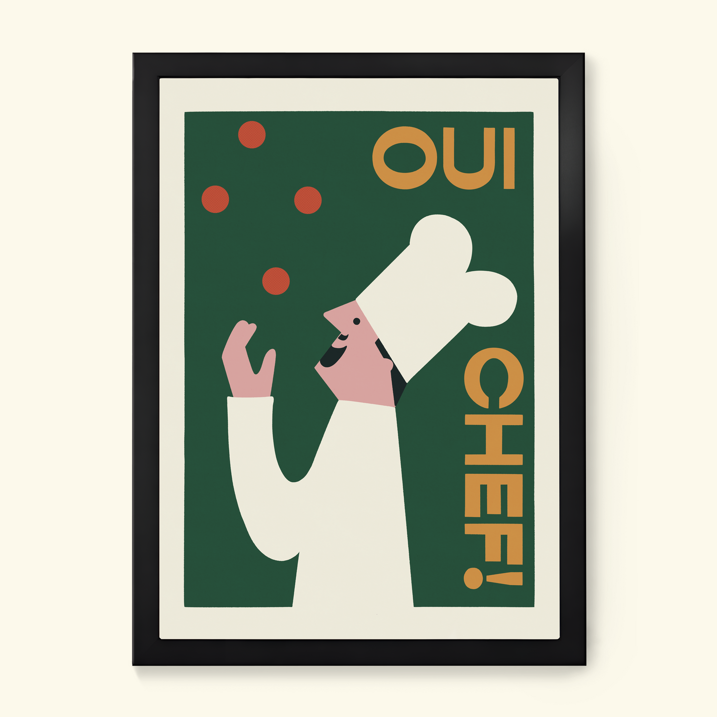 Oui Chef! Retro Kitchen Print