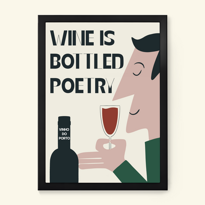 Travel poster. Retro wine wall print. 