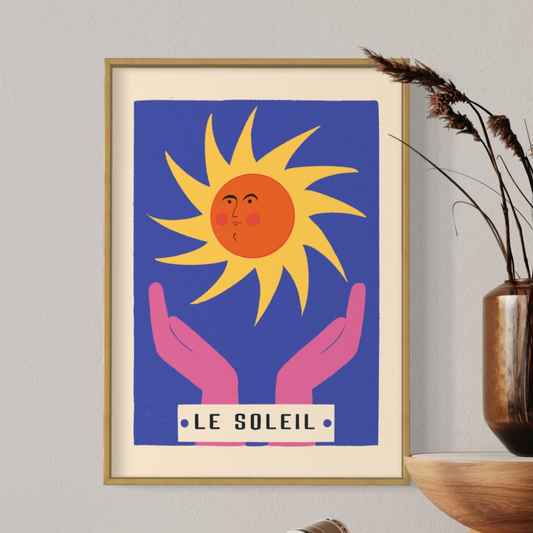 Le Soeil Retro Sun Print