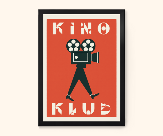 Retro Midcentury Modern German Cinema Poster