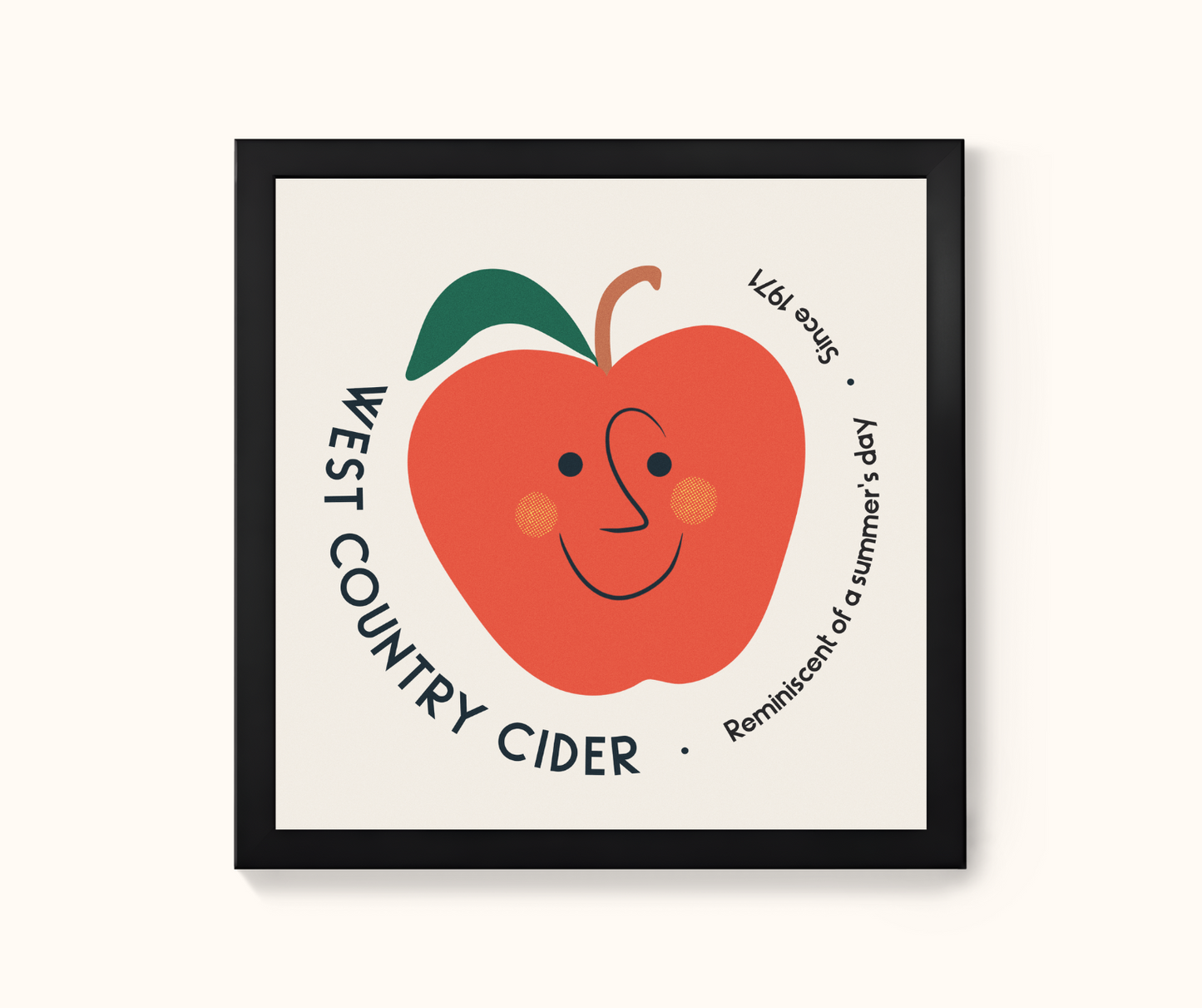West Country Cider Retro Bar Print