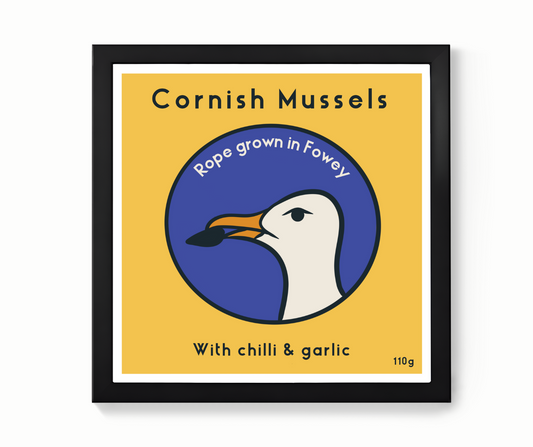 Cornish Mussels Tinned Fish Print