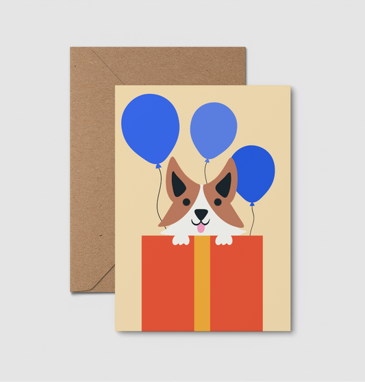 Corgie, cute dog illustration 