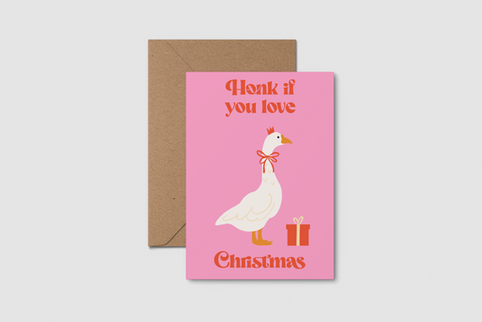 Silly Goose Christmas Card