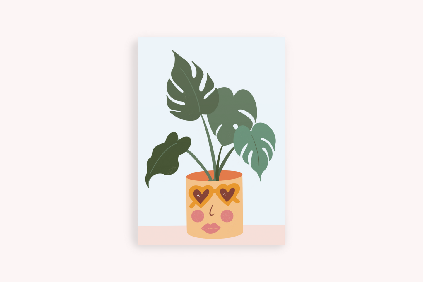 Funky House Plant Greeting Card