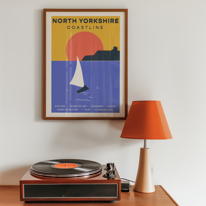 Seconds North Yorkshire Coast Travel Print